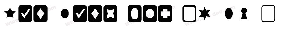 Cut Outs for 3D FX 2字体转换